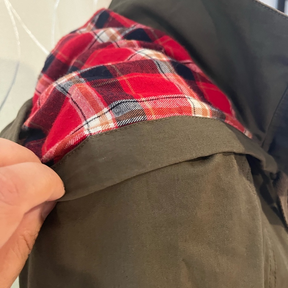 Love Tree Utility Jacket With Draw String Flannel… - image 7